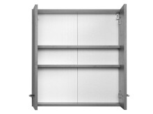 Hängeschrank >Porto I< in Graphitgrau aus Metall - 60x64x20cm (BxHxT)