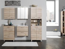 Hängeschrank >Porto I< in chromglänzend aus Metall - 60x64x20cm (BxHxT)