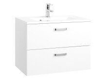 Badezimmer-Set >Bologna< in Weiß, Weiß-Hochglanz