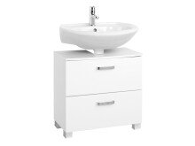 Badezimmer-Set >Bologna< in Weiß, Weiß-Hochglanz