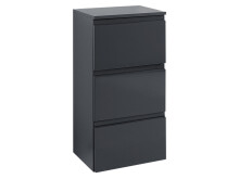 Badezimmer-Set >Cleo I< in Grau/Hochglanz aus MDF