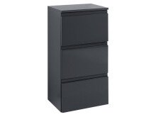 Badezimmer-Set >Cleo I< in Grau/Hochglanz aus MDF