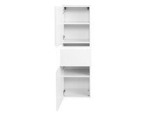 Badezimmer-Set >Cleo< in Weiß, Weiß-Hochglanz