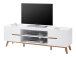 TV-Board >Griffith< in Weiß/Matt aus MDF - 169x56x40cm (BxHxT)