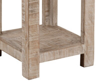 Beistelltisch >Singrauli< in ANTIQUE weiß aus Mangoholz - 35x75x35cm (BxHxT)
