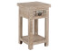 Beistelltisch >Singrauli< in ANTIQUE weiß aus Mangoholz - 35x75x35cm (BxHxT)