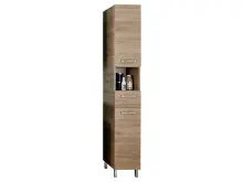 Hochschrank >Sheela I< in Chrom-Glanz -...