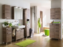 Hochschrank >Sheela I< in Chrom-Glanz - 30x195,5x33cm (BxHxT)