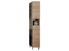 Hochschrank >Sheela I< in Chrom-Glanz -...