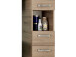 Hochschrank >Sheela I< in Chrom-Glanz - 30x195,5x33cm (BxHxT)