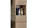 Hochschrank >Sheela I< in Chrom-Glanz - 30x195,5x33cm (BxHxT)