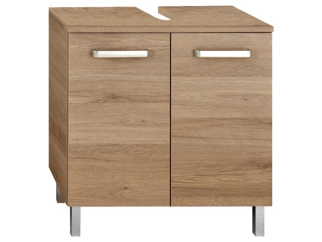 Waschbeckenunterschrank >Sheela< in Sanremo Eiche Terra quer - 60x62x33 (BxHxT)