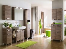 Waschbeckenunterschrank >Sheela< in Sanremo Eiche Terra quer - 60x62x33 (BxHxT)