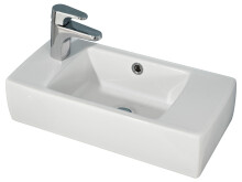 Waschbecken >Sheela I< in Weiß aus Keramik -...