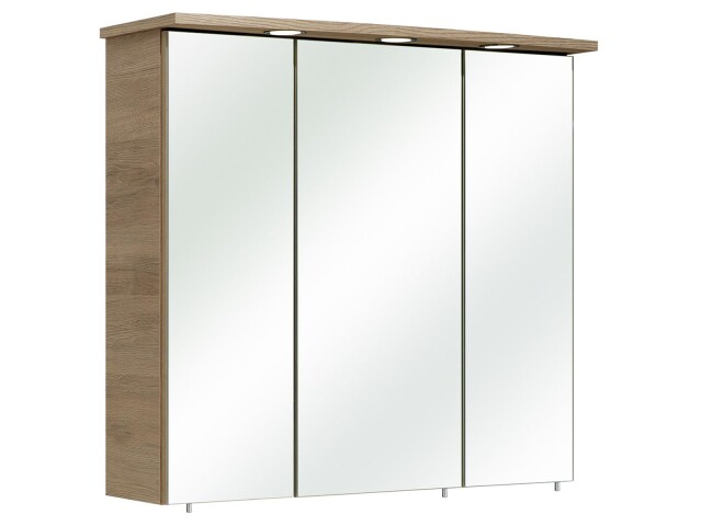 Spiegelschrank >Sheela V< in Sanremo-Eiche/Terra - 75x72x20cm (BxHxT)