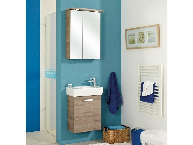 Badmöbel-Set >Sheela I< in Weiß aus Keramik