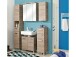 Badezimmer-Set >Sheela I< (5-teilig) in Chrom-Glanz - 150x195,5x33cm (BxHxT)