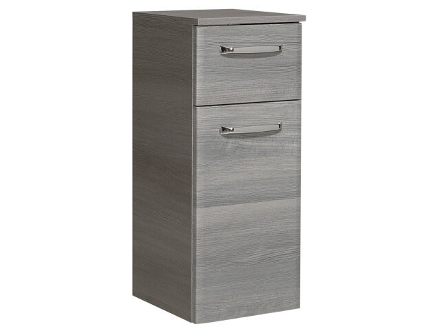 Unterschrank >Abelica< in Graphit Struktur quer aus Glas - 30x72x33cm (BxHxT)