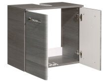 Waschbeckenunterschrank >Abelica I< in Graphit Struktur - 60x53x33 (BxHxT)