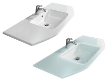 Waschtisch-Set >Abelica II< in Weiß aus MDF -...