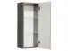Hängeschrank >Abelica I< in Graphit Struktur aus Glas - 30x70x20cm (BxHxT)