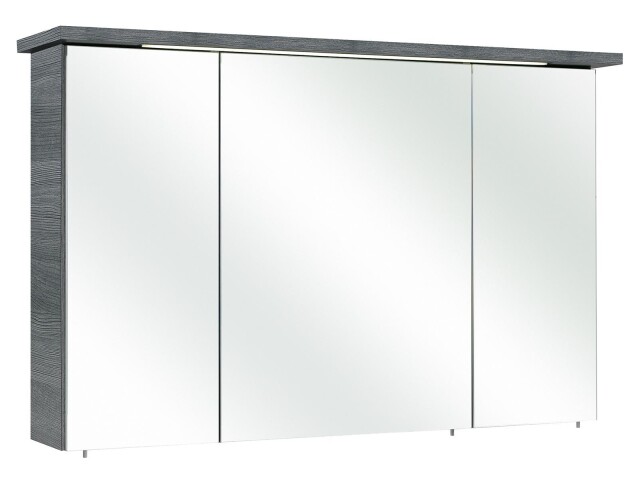 Spiegelschrank >Abelica III< in Graphit Struktur - 115x72x20cm (BxHxT)