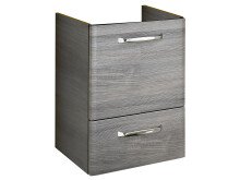 Waschbeckenunterschrank >Abelica III< in Graphit Struktur aus MDF - 52cm (H)