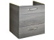 Waschbeckenunterschrank >Abelica III< in Graphit Struktur aus MDF - 52cm (H)