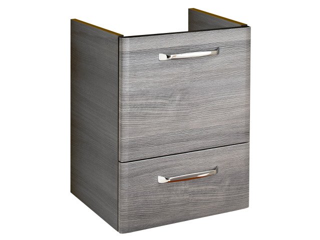 Waschbeckenunterschrank >Abelica III< in Graphit Struktur - 40x52x35 (BxHxT)