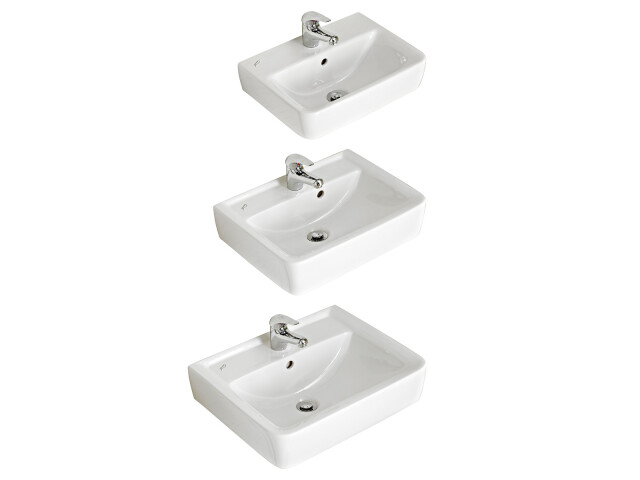 Waschbecken >Abelica II< in Weiß aus Keramik - 12cm (H)