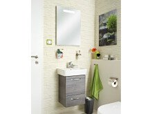 Waschtisch-Set in Weiß aus Keramik - 40x52x35cm (BxHxT)