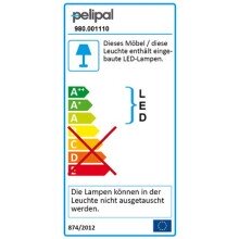 Leuchten >Abelica< in Chrom-Glanz - 30x3,5x7cm (BxHxT)