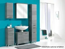 Badezimmer-Set >Abelica I< (5-teilig) in Graphit...