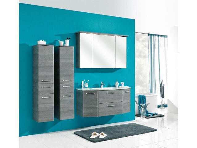 Badezimmer-Set >Abelica III< (5-teilig) in Weiß aus Glas