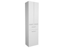 Hochschrank >Carrie< in Chrom-Glanz aus Glas -...