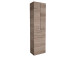 Hochschrank >Carrie< in Chrom-Glanz aus Glas - 50x185,5x33cm (BxHxT)