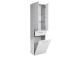Hochschrank >Carrie< in Chrom-Glanz aus Glas - 50x185,5x33cm (BxHxT)