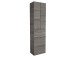 Hochschrank >Carrie< in Graphit Struktur aus Glas - 50x185,5x33cm (BxHxT)