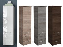 Midischrank >Carrie I< in Chrom-Glanz aus Glas -...