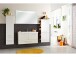 Midischrank >Carrie I< in Weiß aus Glas - 35x136,1x33cm (BxHxT)