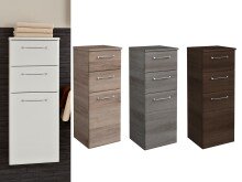 Unterschrank >Carrie< in Chrom-Glanz aus Glas -...