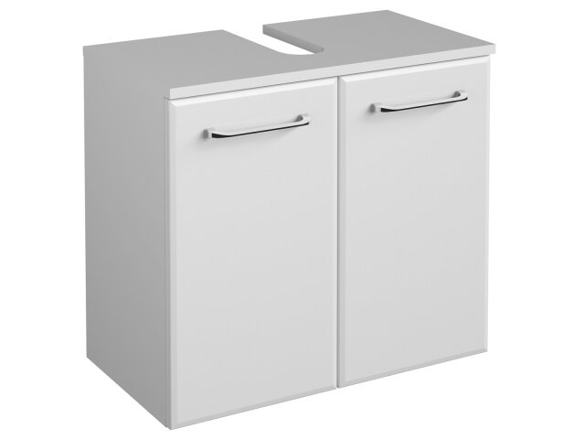 Waschbeckenunterschrank "Carrie I" weiß-glanz/weiß-Hochglanz
