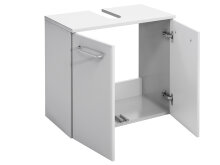 Waschbeckenunterschrank "Carrie I" weiß-glanz/weiß-Hochglanz