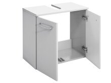 Waschbeckenunterschrank in Weiß/Hochglanz aus MDF - 60x53x33cm (BxHxT)