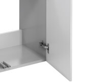 Waschbeckenunterschrank in Weiß/Hochglanz aus MDF - 60x53x33cm (BxHxT)