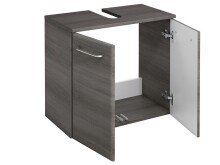 Waschbeckenunterschrank in Graphit Struktur aus MDF - 60x53x33cm (BxHxT)
