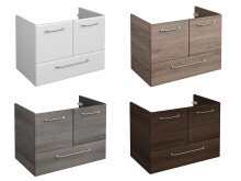 Waschbeckenunterschrank >Carrie I< in Chrom-Glanz...