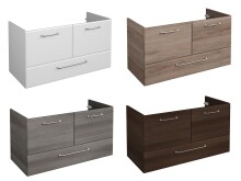 Waschbeckenunterschrank >Carrie II< in Chrom-Glanz...