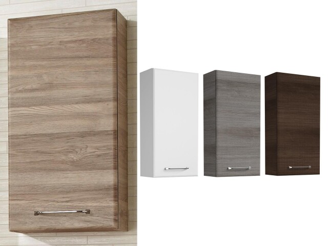 Hängeschrank >Carrie< in Chrom-Glanz aus Glas - 35x70x20cm (BxHxT)