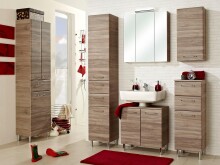 Hängeschrank >Carrie< in Chrom-Glanz aus Glas - 35x70x20cm (BxHxT)